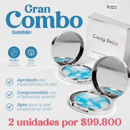 Candy Bella® | Gel prensado para control de grasa facial