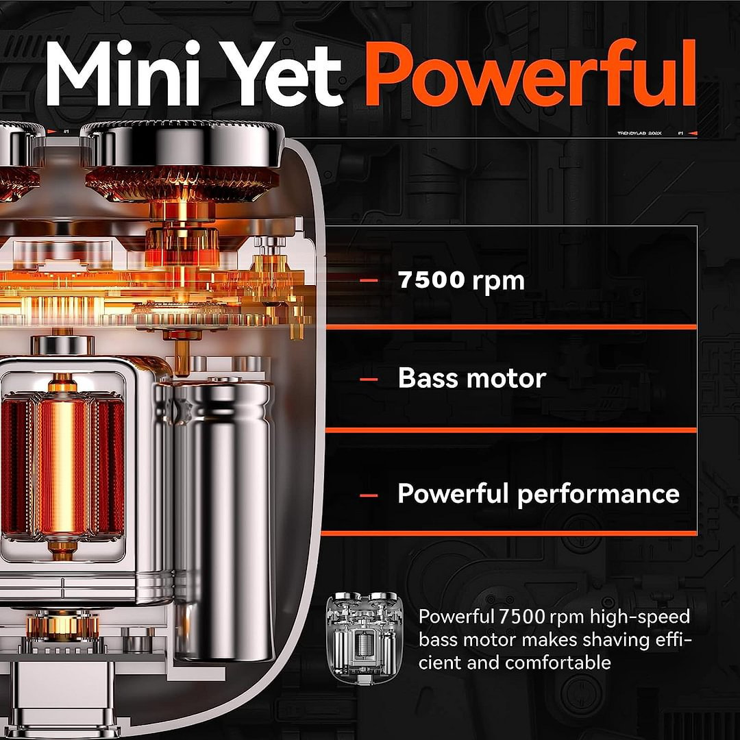 Afeitadora mini eléctrica USB recargable, impermeable y compacta para hombres, ideal para el hogar, el coche y los viajes